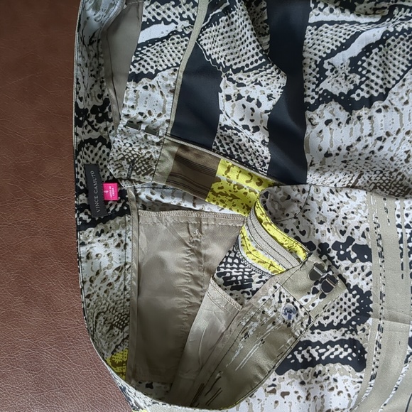 Vince Camuto Snakeskin Print Wide Leg Lightweight Dress Pants Size 4 - Picture 8 of 9